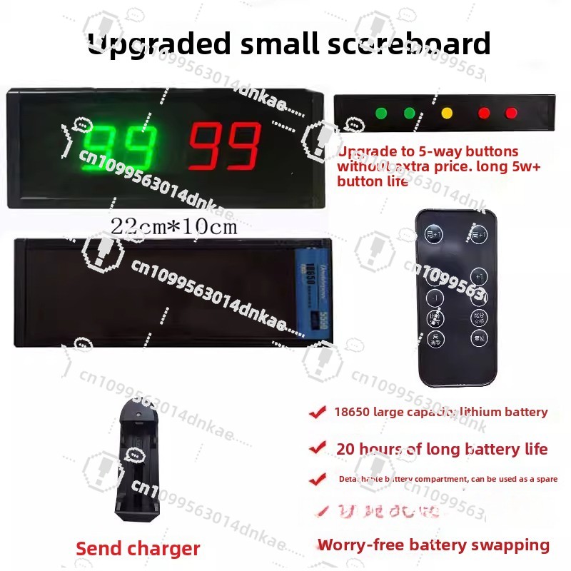 Table Tennis Scoreboard - Basketball Game Electronic Scoreboard Led Flip