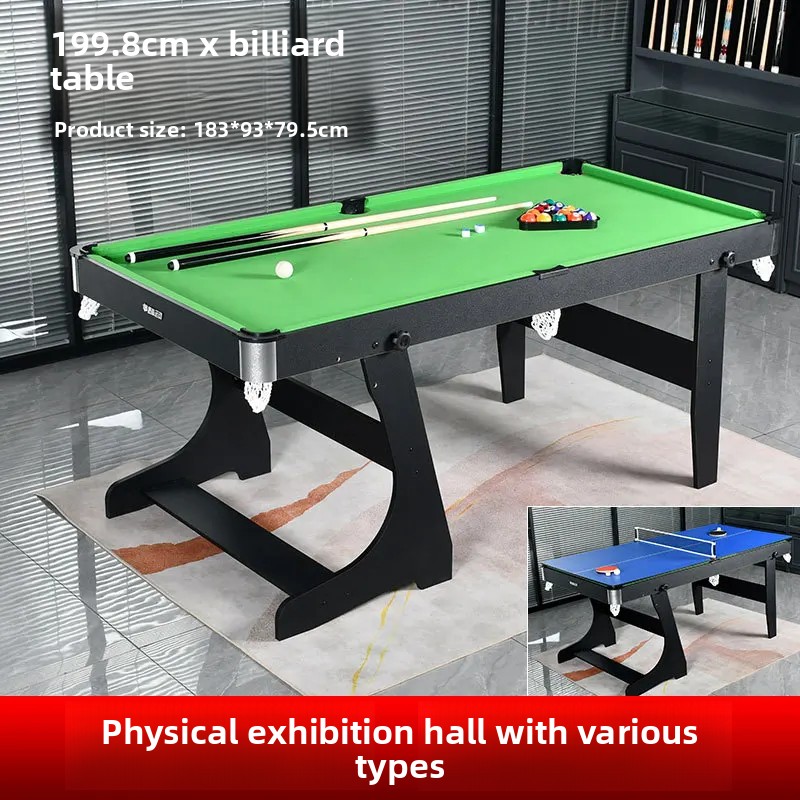 Table Tennis Folding Table - 6ft 1.8m Folding Pool Table, 3