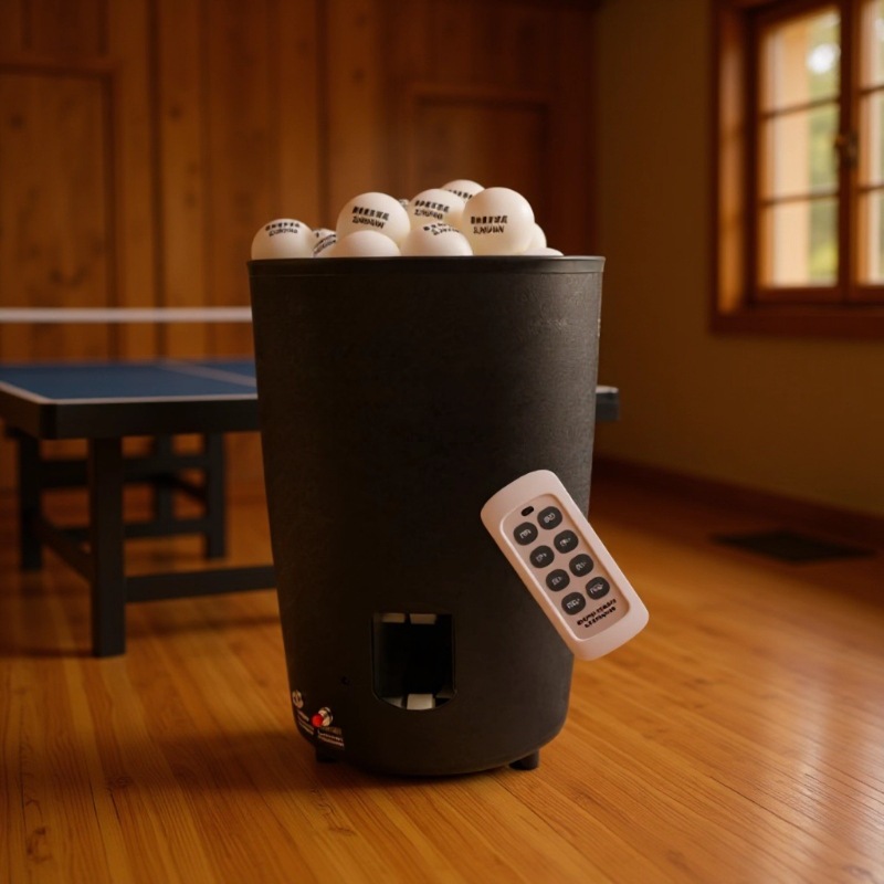 Table Tennis Gun - Portable Table Tennis Ball Machine Automatic,