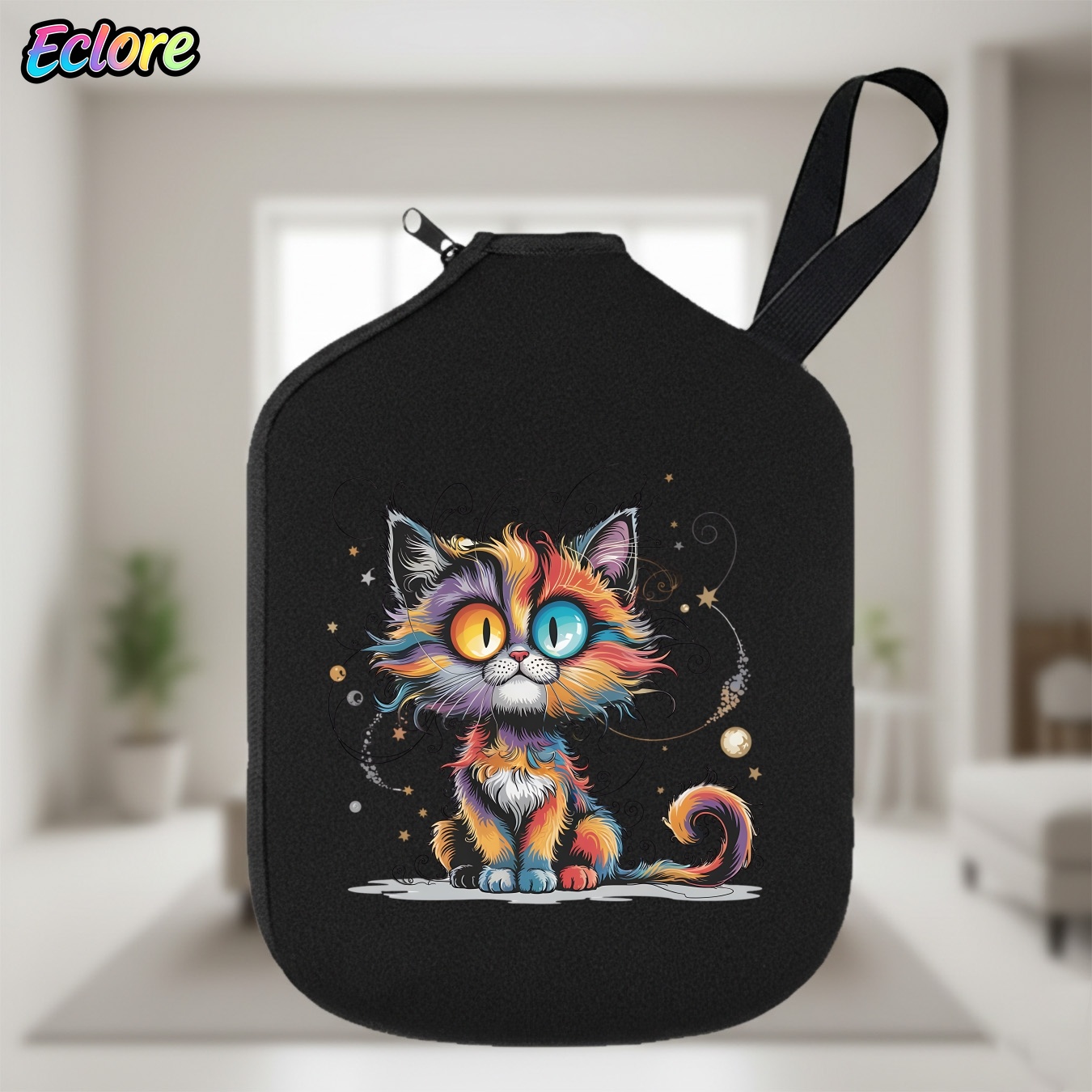 Table Tennis Games - Galaxy Star Cat Pickleball Paddle Bag