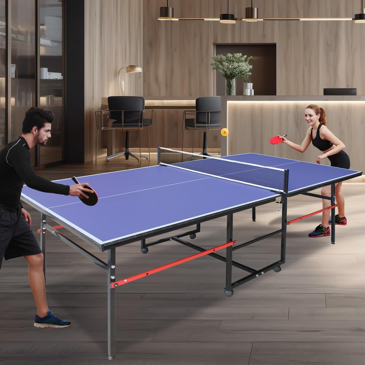 8 ft Portable Ping Pong Table， - Table Tennis Player review and price