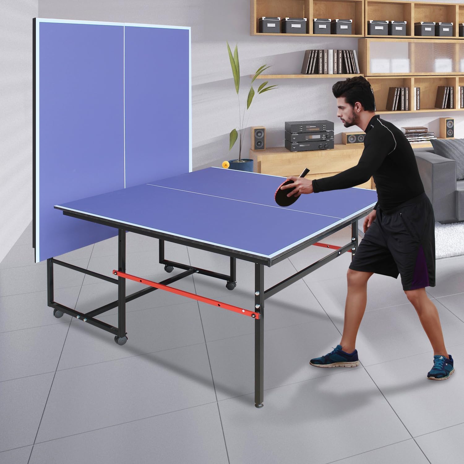 8 ft Portable Ping Pong Table， - Table Tennis Player review and price