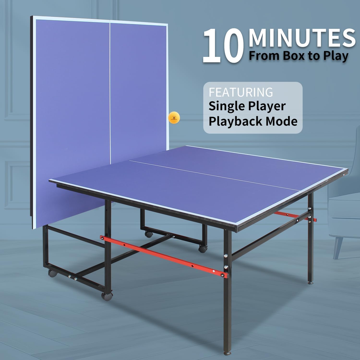 8 ft Portable Ping Pong Table， - Table Tennis Player review and price