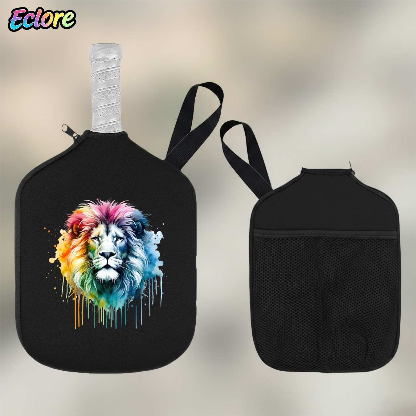 Colorful Watercolor Lion Head  - Table Tennis Games review and price