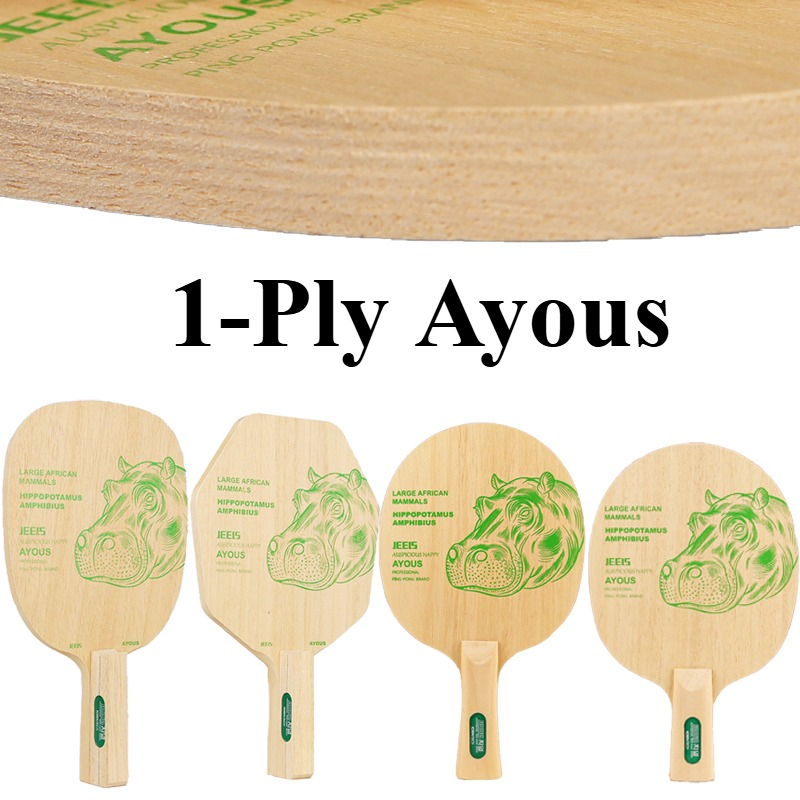 JEELS Green Hippo 1 Ply Ayous  - Table Tennis Blades review and price