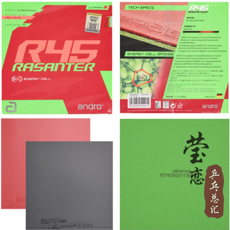 Andro Rasanter R45 47 50 C45 4 - Table Tennis Games review and price