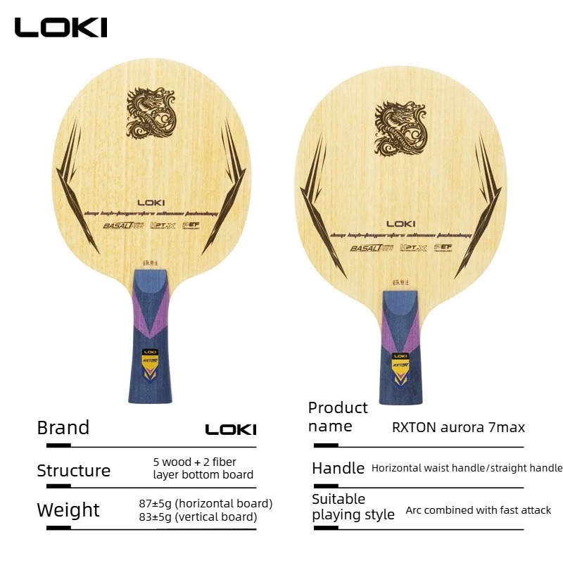 OFF+ LOKI RXTON Aurora 7 Max T - Table Tennis Blades review and price