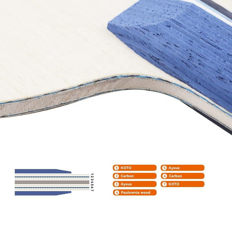 1PCS Blue Carbon Fiber Table T - Table Tennis Blades review and price
